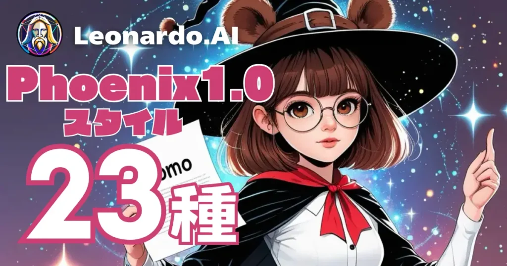 【Leonard.AI】Phoenix1.0のスタイル23種について解説