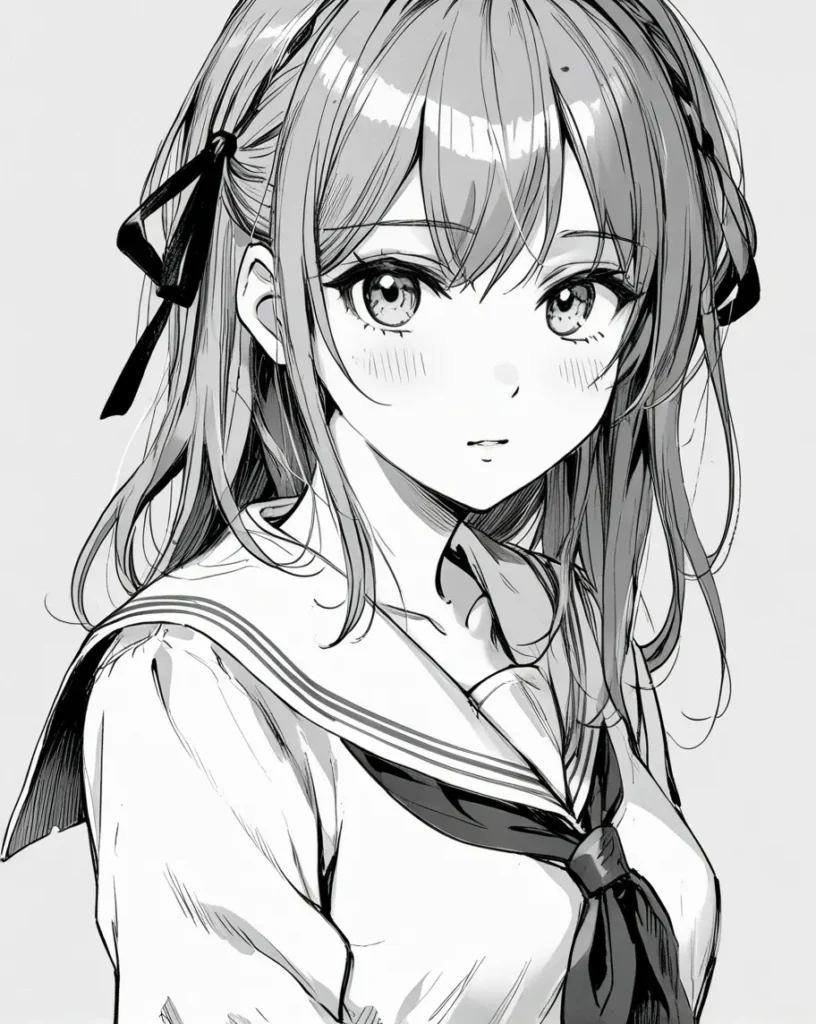 【Leonardo.AI】AnimeMonochrome